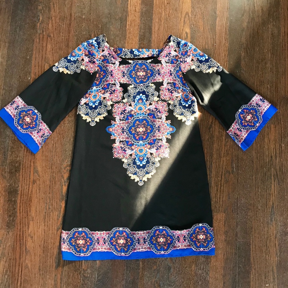 Black Dress with Beautiful Pattern